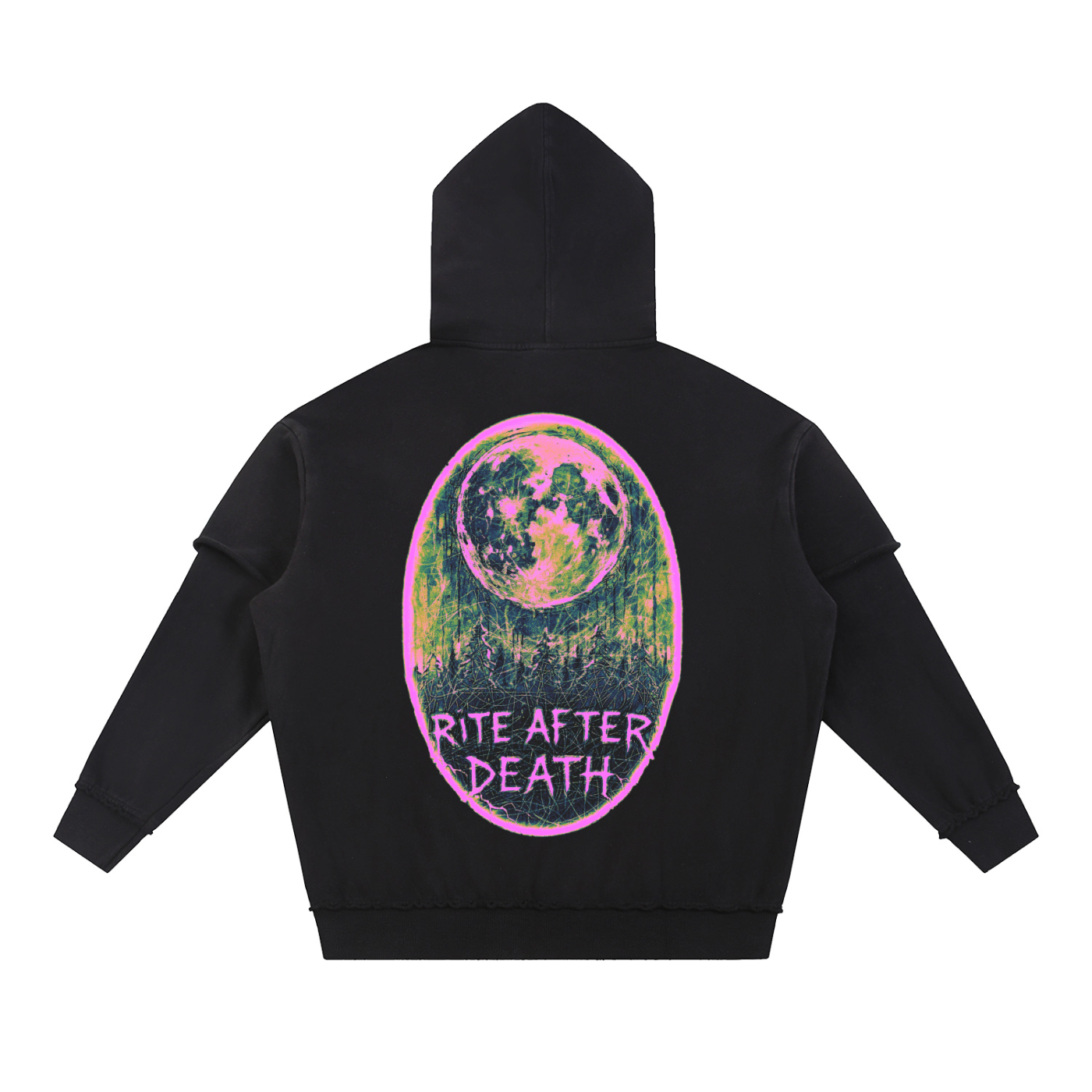 "rite after death" Double Layered Hoodie
