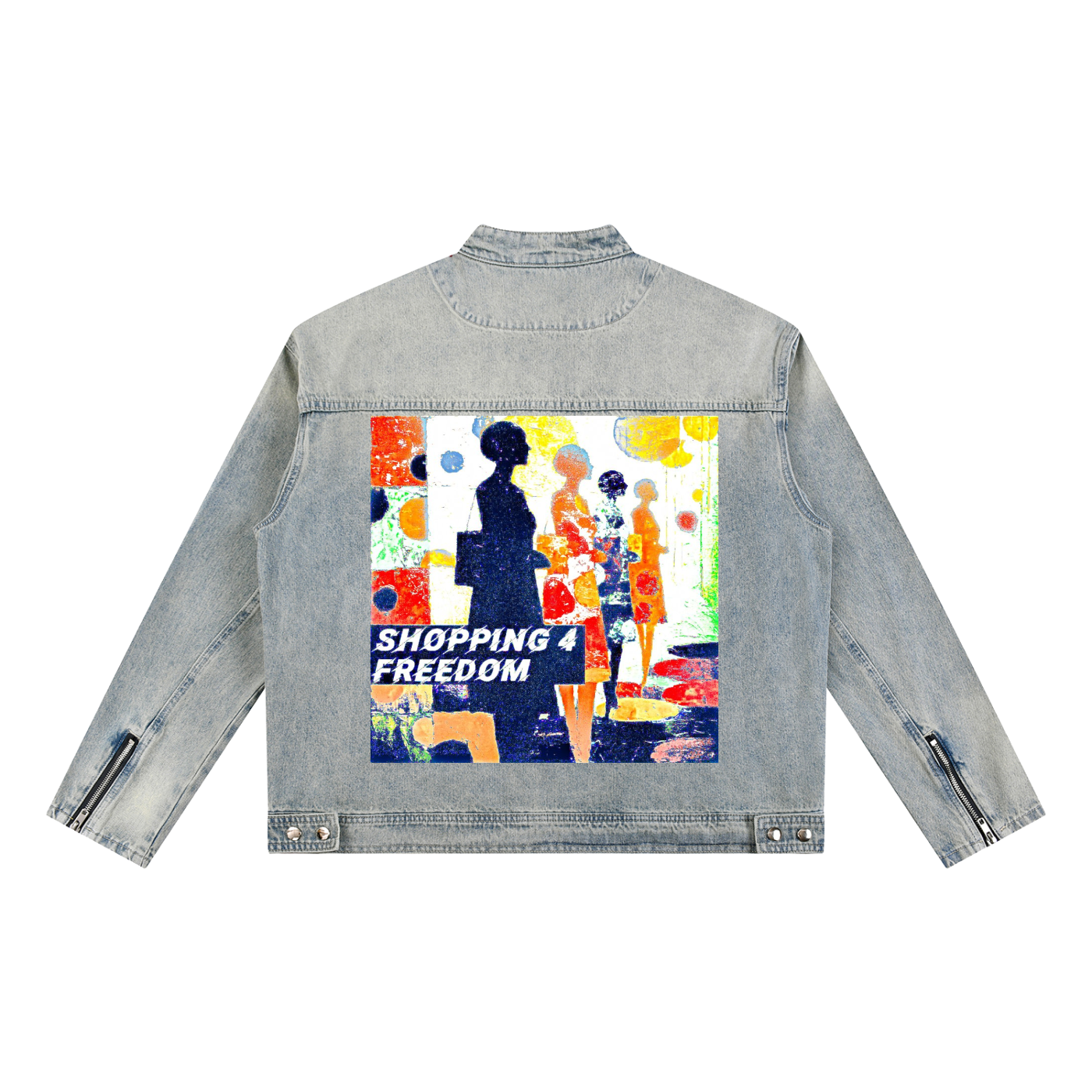 "Shopping" Denim Jacket