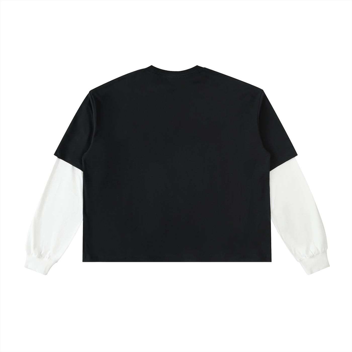 "shadows" Layered Sleeve T-Shirt